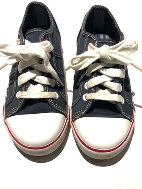 Tommy Hilfiger Vintage Toddler Canvas Sneakers - Size 11T